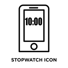 stopwatch icons isolated on white background. Modern and editable stopwatch icon. Simple icon vector illustration.