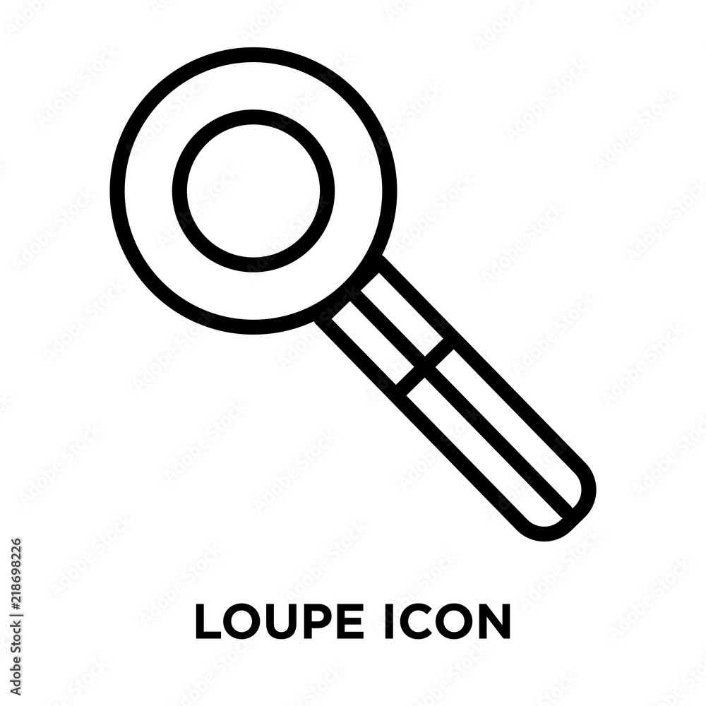 Poster loupe icons isolated on white background. modern and editable loupe icon. simple icon vector illustr