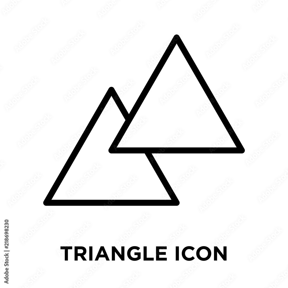 Poster triangle icons isolated on white background. modern and editable triangle icon. simple icon vector i