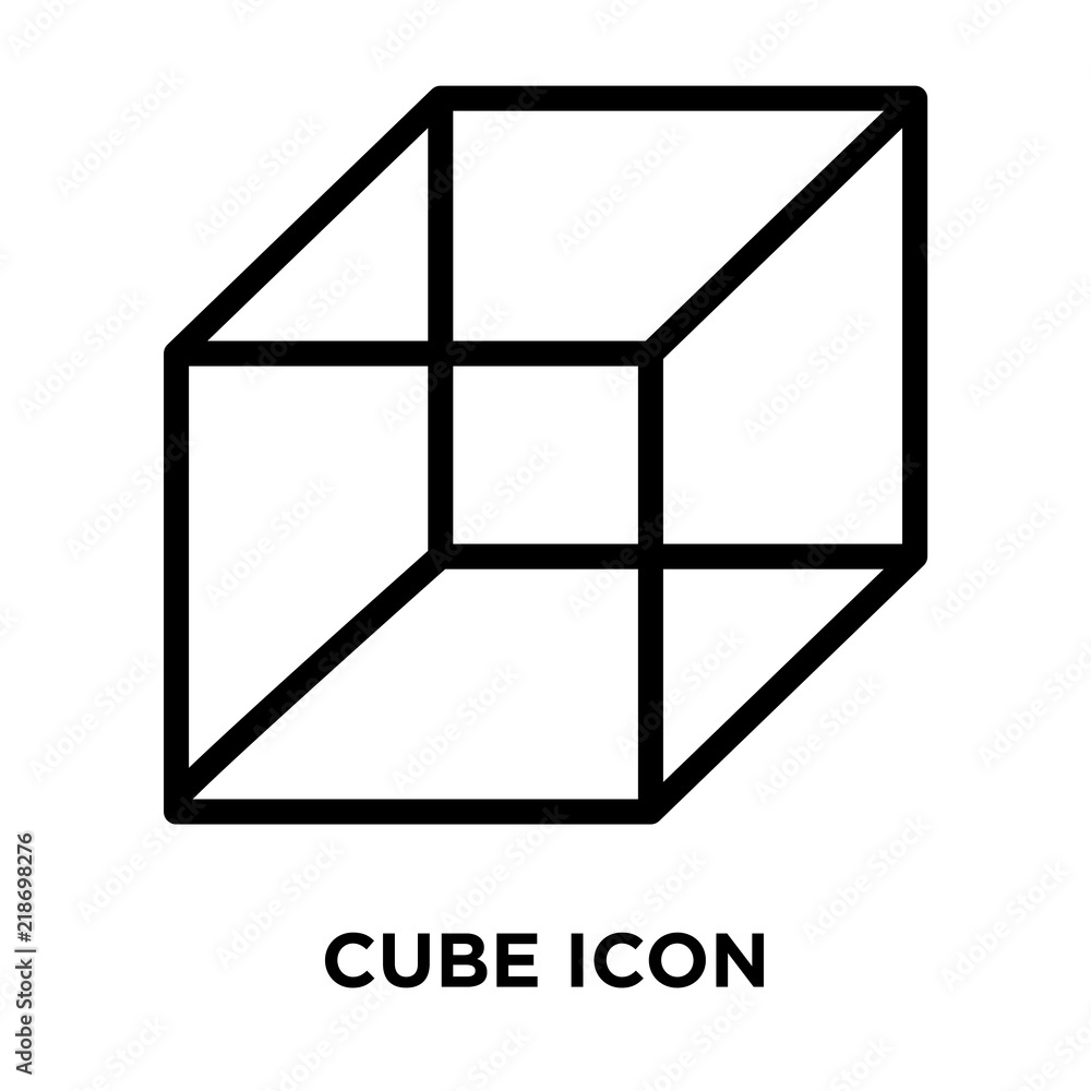 Poster cube icons isolated on white background. modern and editable cube icon. simple icon vector illustrat