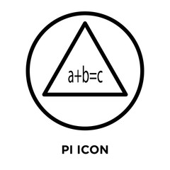 pi icons isolated on white background. Modern and editable pi icon. Simple icon vector illustration.