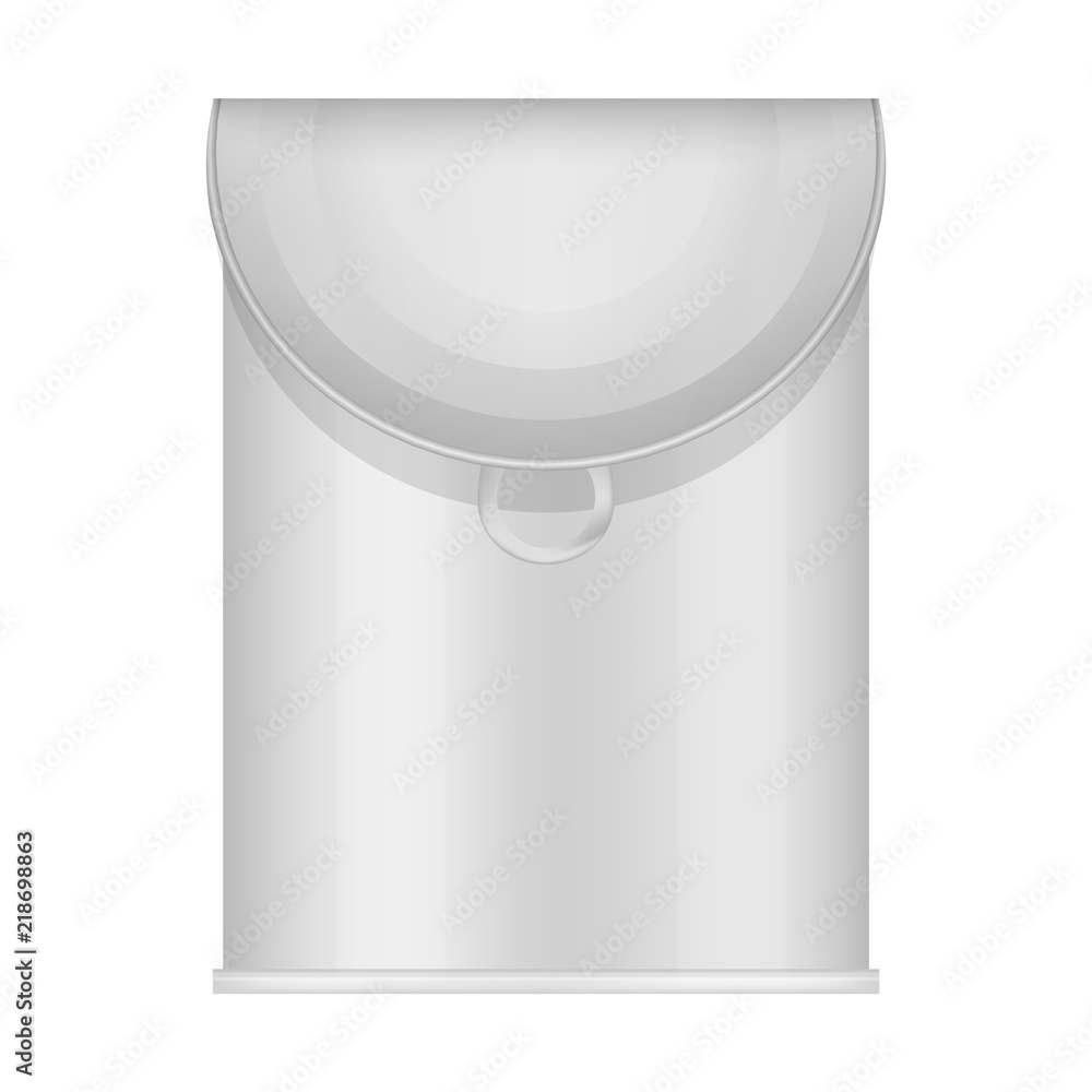 Aufkleber open tin can of food mockup. realistic illustration of open tin can of food vector mockup for web de