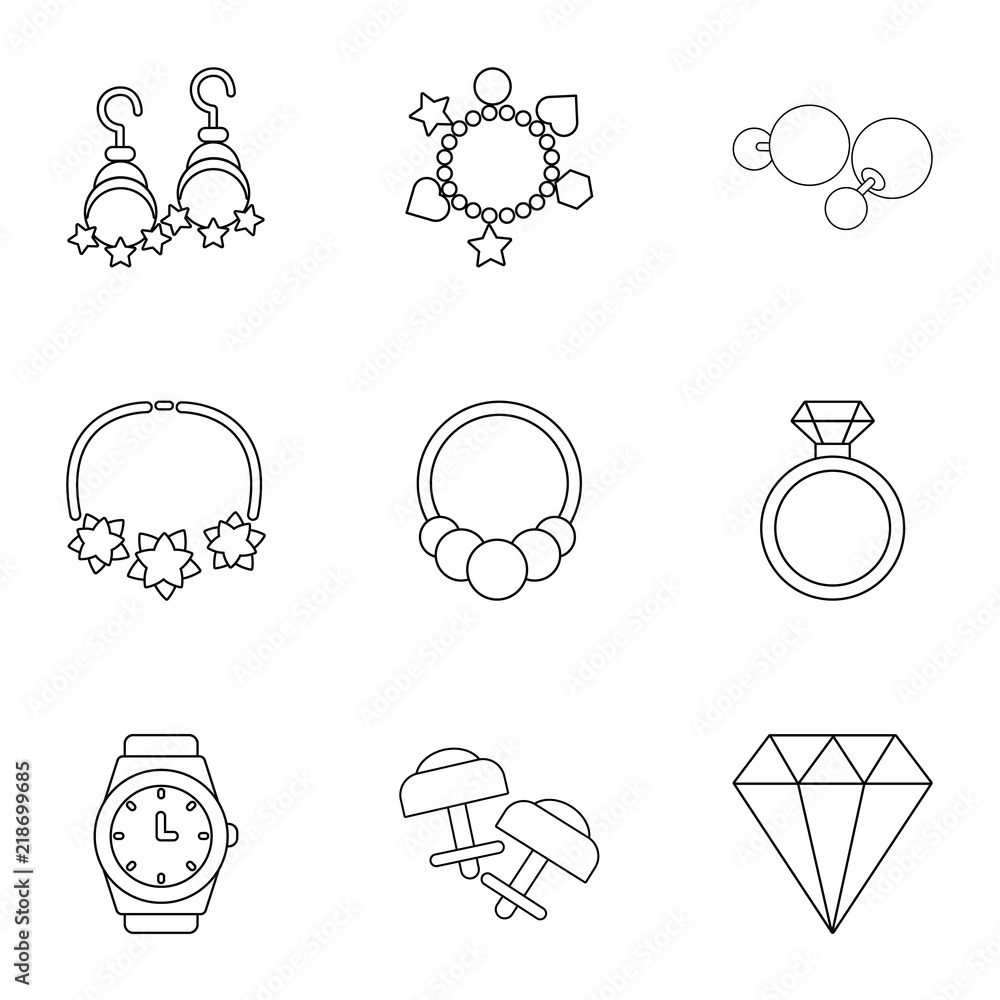 Poster encrusted icons set. outline set of 9 encrusted vector icons for web isolated on white background