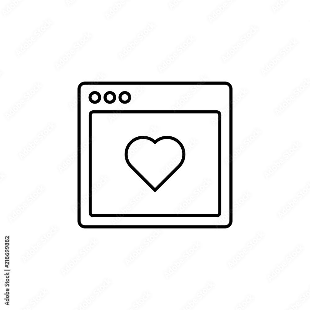 Poster browser favorite webpage icon. element of internet browser for mobile concept and web apps icon. thi
