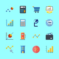 economy icons set. holding, document, consumerism and sign graphic works