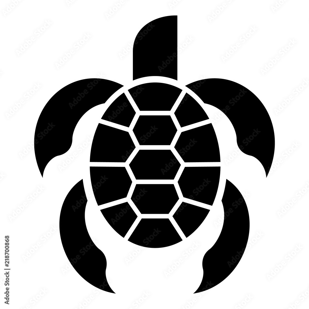 Poster kid turtle icon. simple illustration of kid turtle vector icon for web design isolated on white back