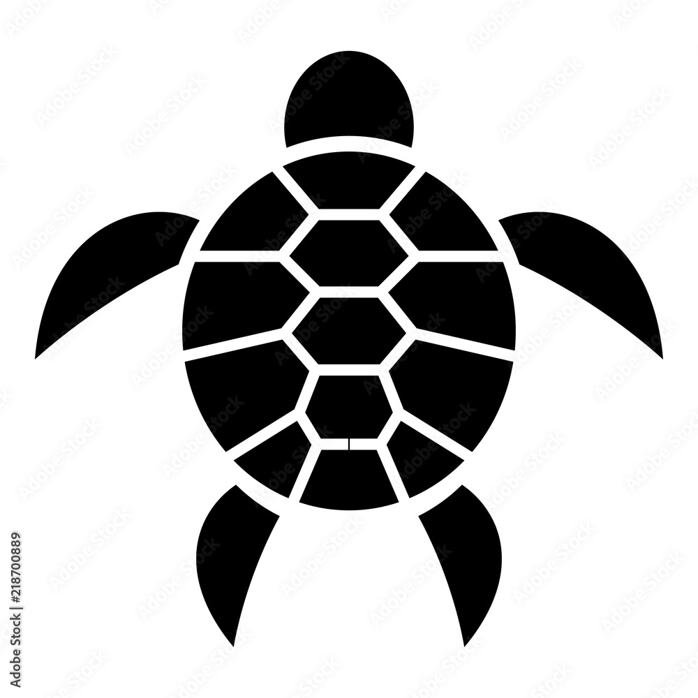 Poster reptile turtle icon. simple illustration of reptile turtle vector icon for web design isolated on wh
