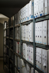 View inside the documents archive, perspective view