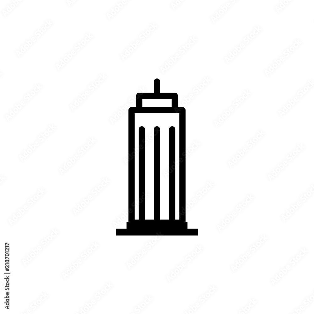 Poster building bussines centre icon. element of real estate sign for mobile concept and web apps icon. thi