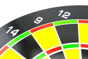 Setting goal or accurate planning, hand going to take dart into the center of dartboard