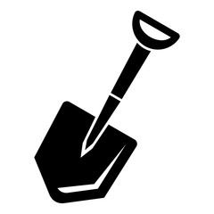 Home shovel icon. Simple illustration of home shovel vector icon for web design isolated on white background