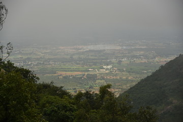 Nandi hills landscape view, Karnataka, India