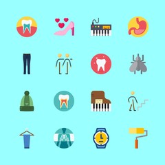Fototapeta premium 16 human icons set
