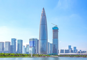 Shenzhen Talent Park and Houhai CBD Skyline
