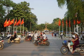 ベトナム　ハノイ　街並み