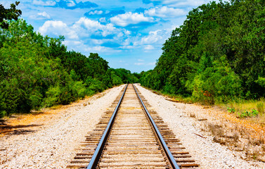 Railroad Tracks in Rural Texas