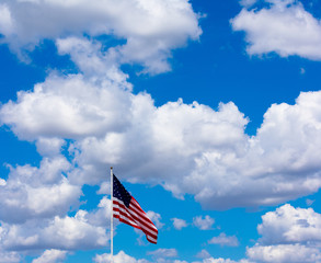 American Flag on a Sunny Day 