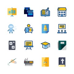 education icons set. pages, sky, educate and god graphic works