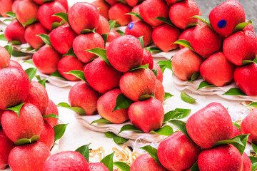 Red apples for sale