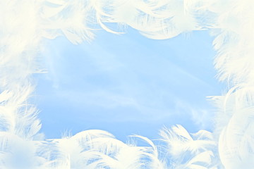 Fototapeta na wymiar peace dream freedom meditation related concept sky background