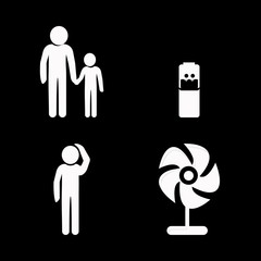 nature icons set. tool, order, positive and meditation graphic works