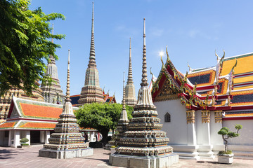 Stupas, Wat Pho, Bangkok, Thailand