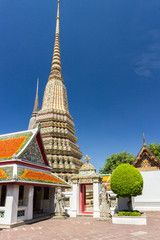 Fototapeta premium Stupas, Wat Pho, Bangkok, Thailand