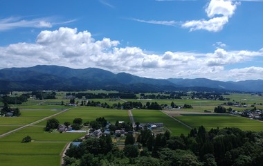 秋田県仙北市　自然風景　8月