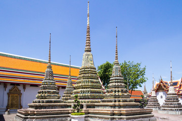 Stupas, Wat Po, Wat Pho, Bangkok, Thailand