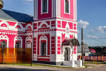 Old church in honor of Alexander Nevsky in the village of Vysokinichi. Kaluzhskiy region,...
