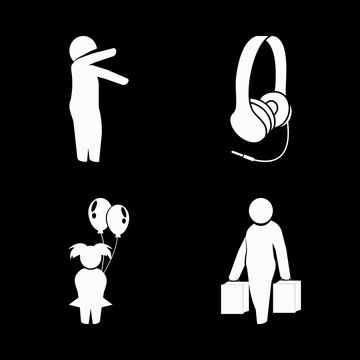 summer icons set. isolated, education, trendy and looking graphic works