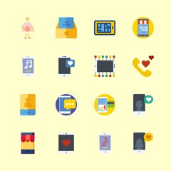 16 telephone icons set