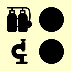 hospital icons set. lab, discovery, woman and headache graphic works