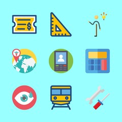 business icons set. cafe, scale, job and laboratory graphic works