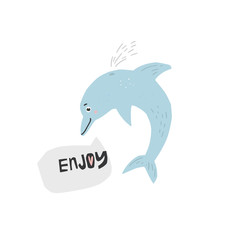 Cute Vector Dolppin