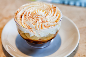 Cup of banoffee pie