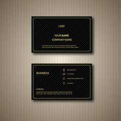 Golden and Black Business card