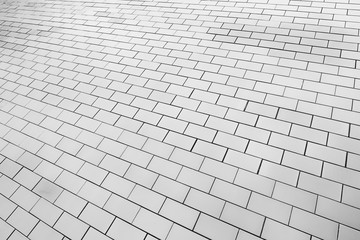 White brick concrete texture and background.