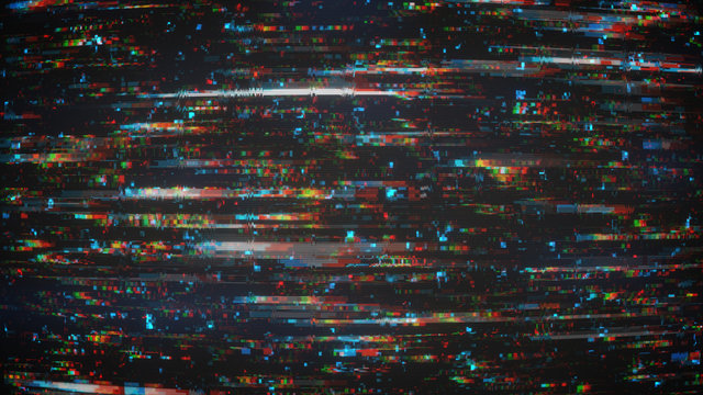 Digital Pixel Glitch Noise Background