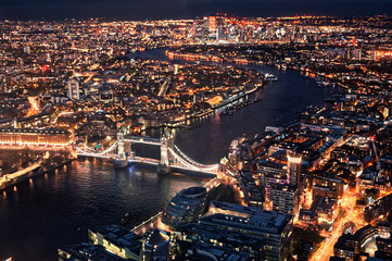 Fototapeta na wymiar London night cityscape
