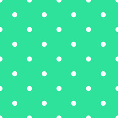 polkadot green background