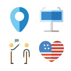 flag icons set. celebrate, sand, national and troops graphic works