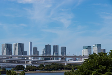 Obraz premium (東京都ｰ都市風景)お台場から見る豊洲方面２