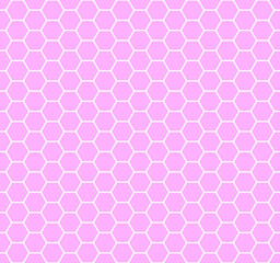  hexagon shapes. abstract geometric image. vector seamless pattern. pink background