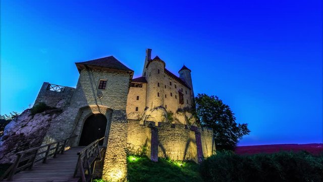 Mediaeval castle by nigh
