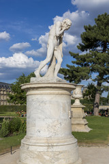 Fototapeta premium Sculptural composition in the Tuileries Garden in Paris
