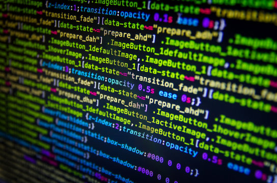 Desktop Source Code and Wallpaper by Computer Language with Coding and  Programming. Stock Photo - Image of background, pattern: 124706572