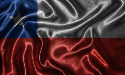 Wallpaper by Chile flag and waving flag by fabric.