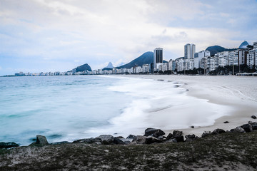 Praias do Leme e de Copacabana, Rio de Janeiro, Brasil