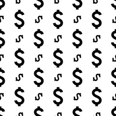 Dollar Sign Seamless Pattern
